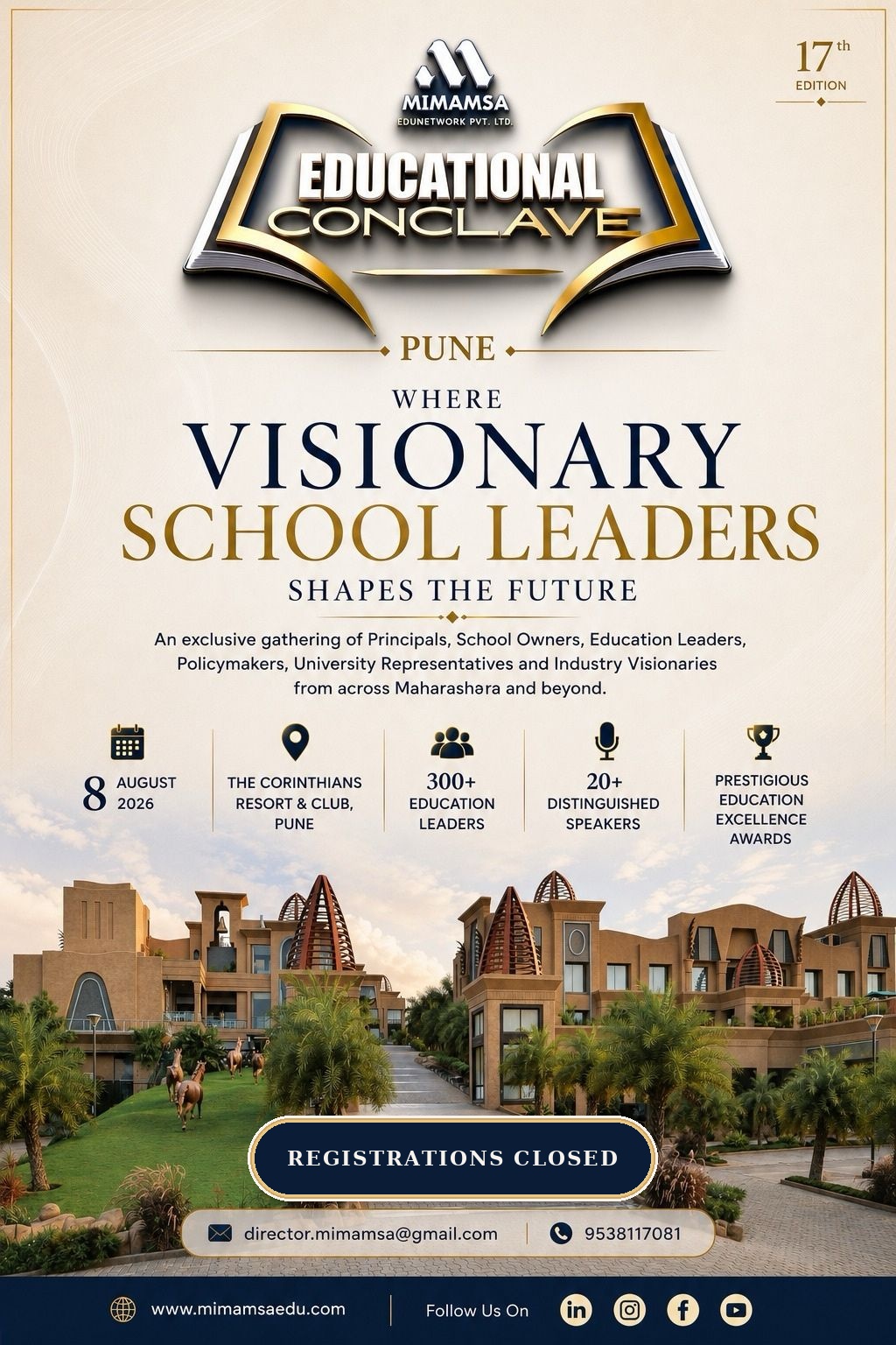 About MIMAMSA - An Educational Conclave & Awards 2026 - Pune (17th Edition) | Mimamsa Edunetwork Educational Conclave & Awards